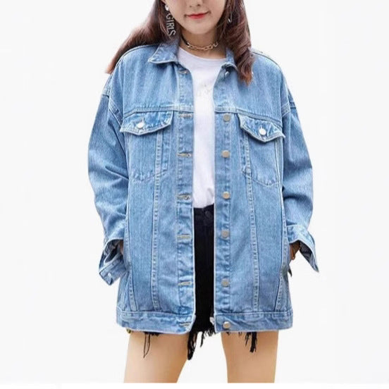 Baggy Casual Jacket Long Sleeve Plus Size Top