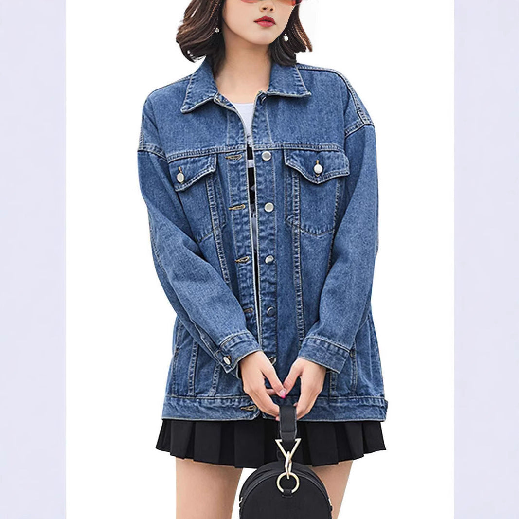 Baggy Casual Jacket Long Sleeve Plus Size Top